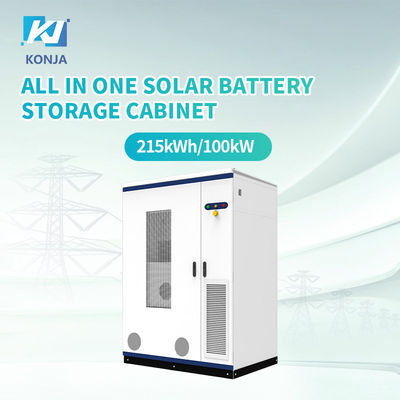 Un buon prezzo. KonJa Top Brand Energy Storage Cabinet 215kWh 100kw Sistema di stoccaggio dell'energia all'aperto in linea
