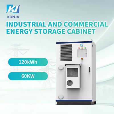 Un buon prezzo. KonJa All In One 120kWh 60kw Energy Storage Cabinet Batteria solare Storage Cabinet Outdoor in linea