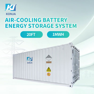 Un buon prezzo. KonJa Air-Cooling 20FT 768Vdc 1MWh Batteria a ciclo profondo Sistema di stoccaggio dell'energia 400Vac Batteria contenitore in linea
