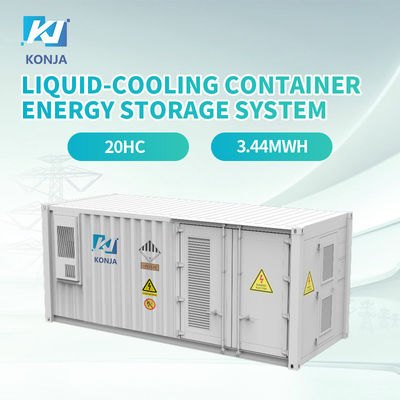 Un buon prezzo. KonJa liquido-raffreddamento 3.44MWh contenitore sistema di accumulo di energia di grado A contenitore di accumulo di energia a batteria in linea