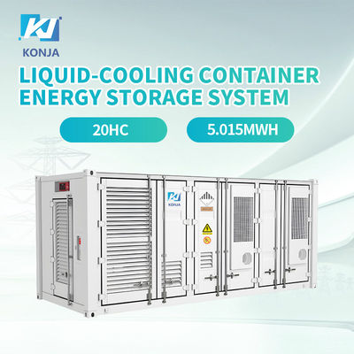 Un buon prezzo. KonJa Liquid Cooling ESS 5.015MWh Container Energy Storage System Grade A Batteria 0,5C IP54 in linea