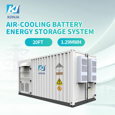 Un buon prezzo. KonJa Air-Cooling 20FT 768VDC 1.29MWh Batteria a ciclo profondo Sistema di stoccaggio dell'energia 400VAC Batteria contenitore in linea